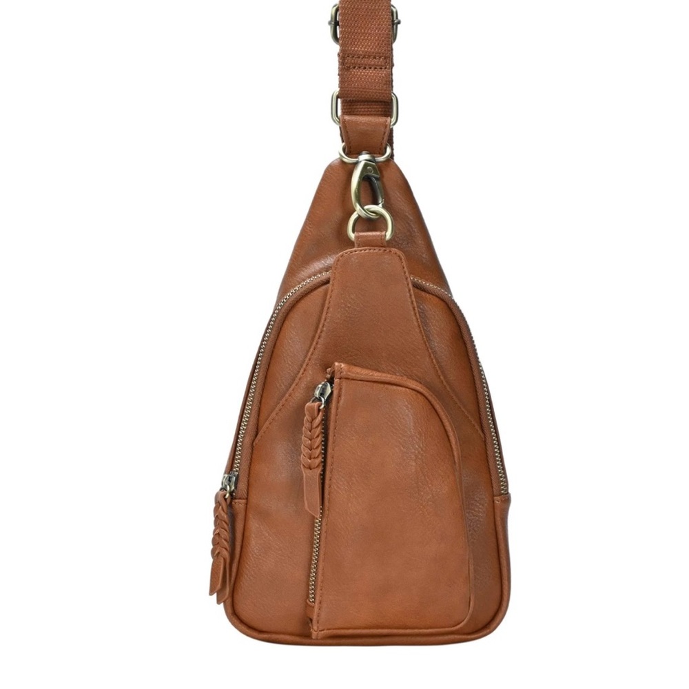 Antik Kraft Brown Leather Crossbody Sling Bag